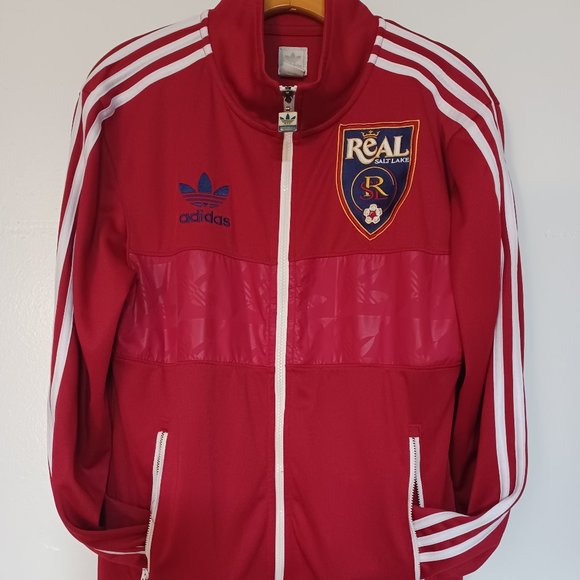 Super Rare Adidas Real Salt Lake Warm Up Jacket With Trefoil and hologram - Picture 1 of 4